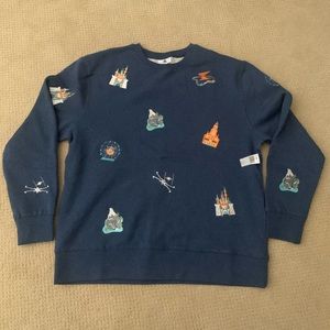 Disneyland Embroidered Icons Sweatshirt